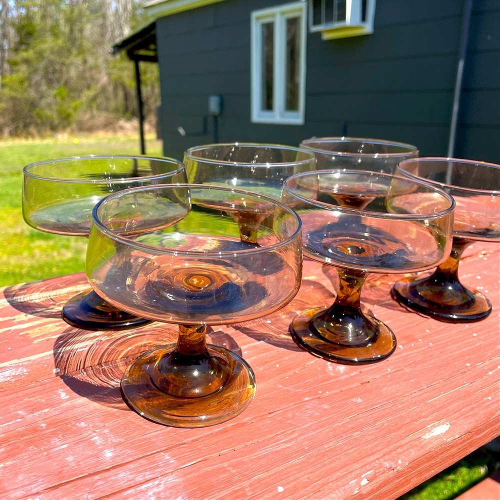 Vintage cocktail glasses